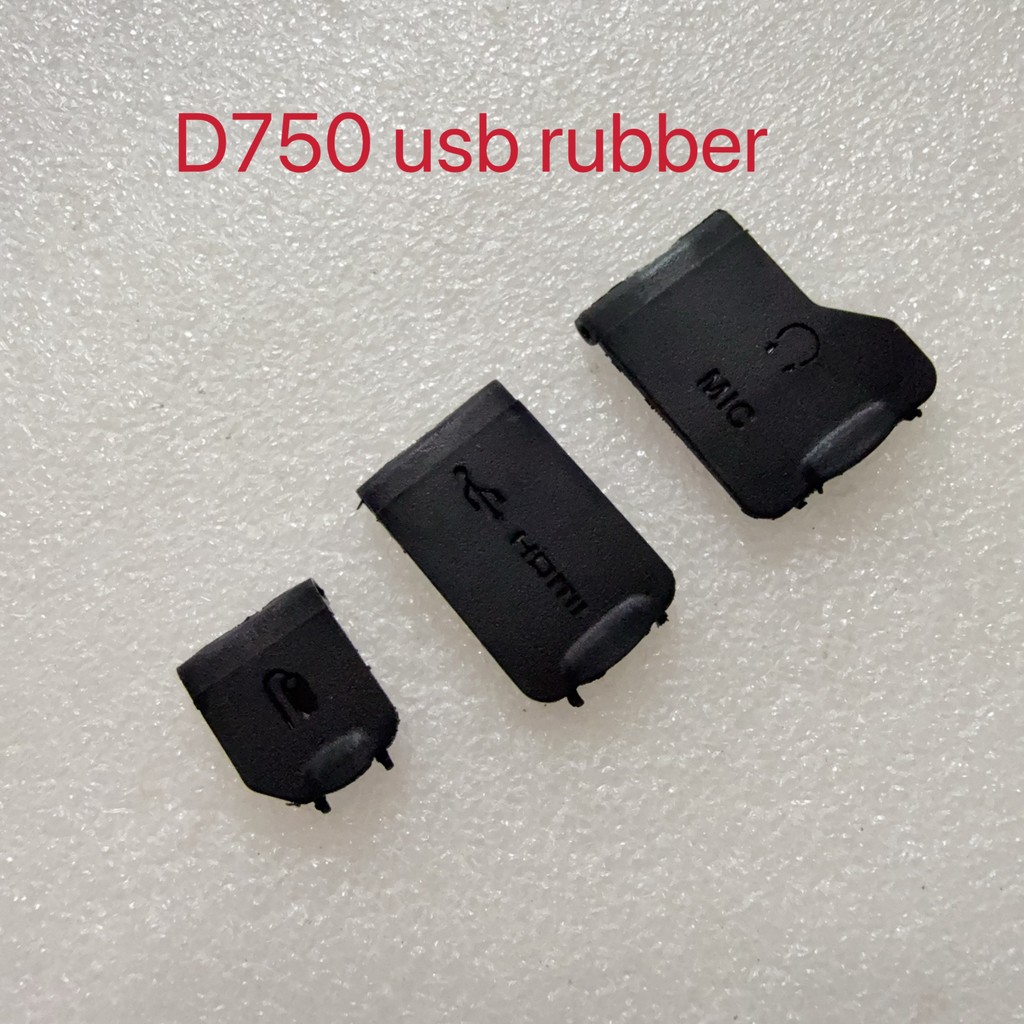 MỚI Dành Cho Nikon D750 MIC / HDMI / USB Cao Su Nắp Dưới Cửa Sửa Chữa Máy Ảnh Một Phần