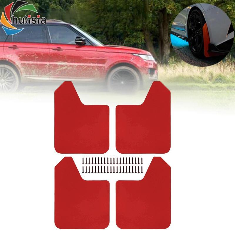 Chắn bùn ô tô chuyên nghiệp Màu đỏ EVA Tấm chắn bùn phía sau chống mài mòn cho xe tải Suvs Sedans