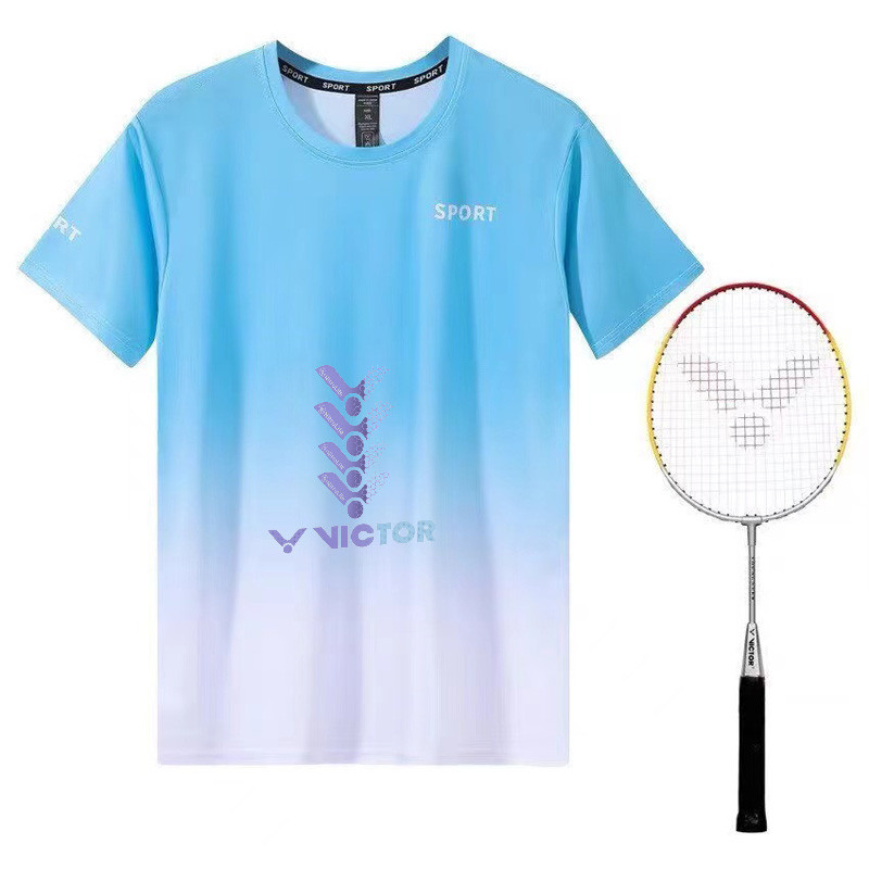 Bộ Cầu lông Victor tốc độ khô gradient, phù hợp cho cả nam và nữ, thiết kế thời trang