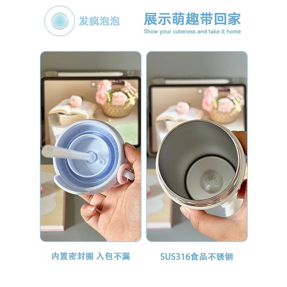 Bình giữ nhiệt inox 316 dung tích 600ml , ly giữ nhiệt XCUP có nắp bịt kèm dây đeo tiện lợi - B131