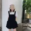 Quần yếm dáng rộng phong cách Hàn Quốc, trendy cho nữ sinh mùa hè
