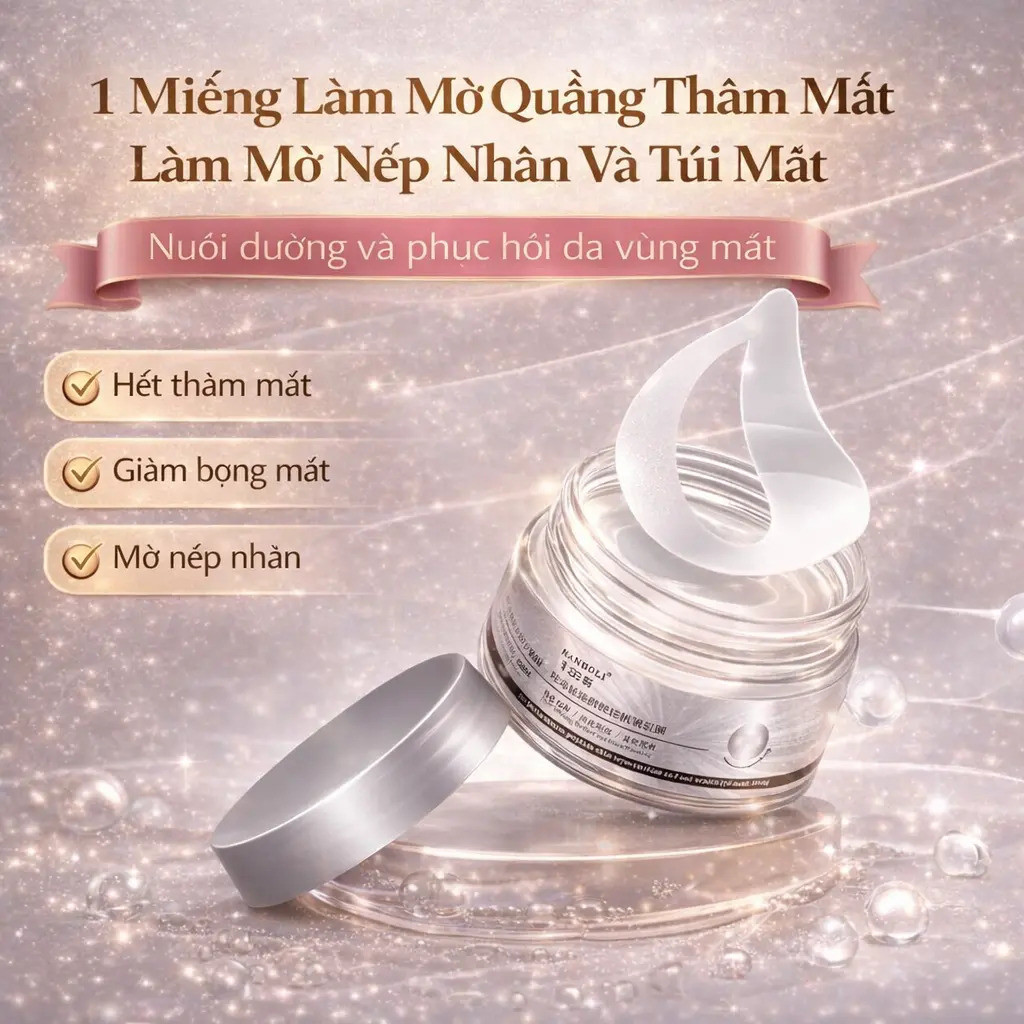 VN có bí mật về đôi mắt sáng khỏe mạnh! Giảm quầng thâm, túi mắt, nếp nhăn, nâng da săn chắc chỉ cần một miếng dán! --FB