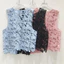 Áo vest nữ cổ chữ V màu đen, phong cách mới cho mùa xuân - hè, phù hợp người đầy đặn, chất liệu cao cấp