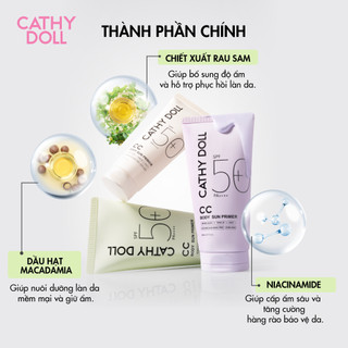 Kem Lót Trang Điểm Chống Nắng Dành Cho Body Cathy Doll Cc Body Sun Primer SPF50+ PA++++ 140ml