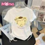 Áo trẻ em cổ tròn ngắn tay dây rút in hình hoạt hình Sanrio dành cho bé gái