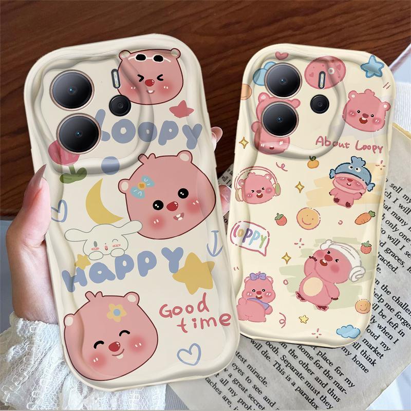 Thích hợp cho Redmi Note 14 4G 5G Wave Soft TPU Phim hoạt hình dễ thương Loopy Vỏ điện thoại chống sốc