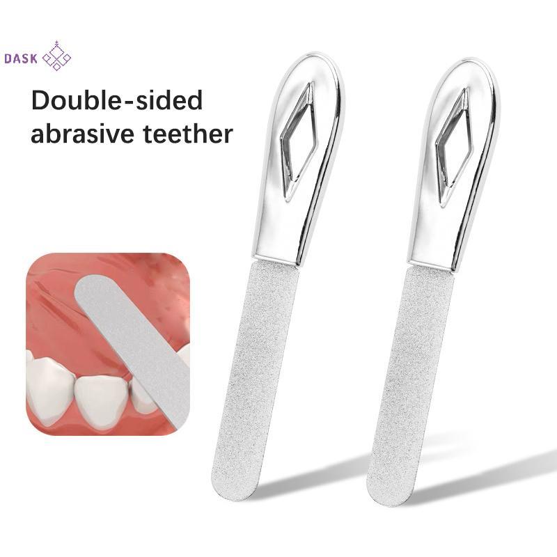 Dụng cụ mài răng khôn thép không gỉ, giấy nhám răng, căn chỉnh răng bạc
