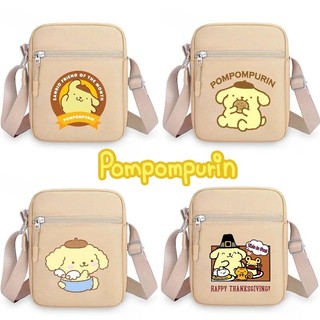 Pompompurin Túi Đeo Vai Hoạt Hình In Hình Túi Vuông Thời Trang Túi Du Lịch Đa Năng Túi Bảo Quản