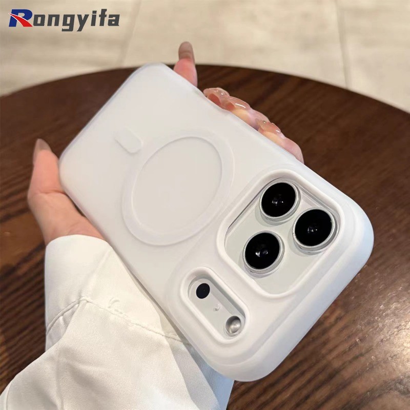 Ốp lưng từ tính 2 trong 1 cho Redmi Note 15 15R 14 14S Pro Plus 5G 4G Vỏ điện thoại sạc không dây màu kẹo Vỏ chống sốc dễ thương