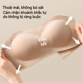 Áo Ngực Không Dây Chống Trượt, áo Quây Không Gọng, Hai Bên Có Silicon, Tạo Dáng Ngực Gợi Cảm Và Kín đáo