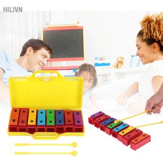 Hilivn Trẻ em Xylophone 8 Note Đồ chơi âm nhạc giáo dục Glockenspiel dành cho trẻ em mới bắt đầu