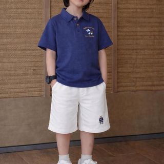 [D02-DOU DOU KID] Quần Đùi Kaki Trẻ Em Thiết Kế Đơn Giản, Phù Hợp Cho Trẻ Em