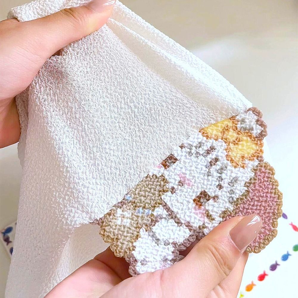 Vải ủi YUUKII cho hạt Perler, Hạt cầu chì kết cấu chịu nhiệt độ cao Vải nướng, Dụng cụ thủ công cỡ lớn Khăn tắm trắng Nhãn dán cảnh thu nhỏ