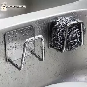 Cheenm Bếp Bồn Rửa Inox Bọt Biển Giá Đỡ Tự Dính Thoát Nước Sấy Ra VN