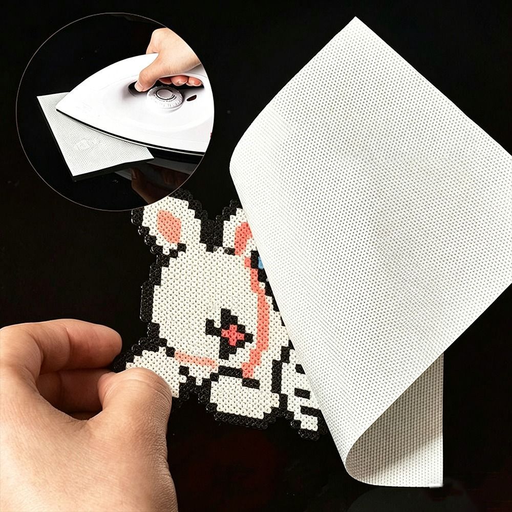 Vải ủi JVSUB cho hạt Perler, Giấy nướng hạt Perler tái sử dụng chịu nhiệt độ cao, Máy hỗ trợ ủi thảm bằng sắt Hạt cầu chì thủ công Đồ dùng thủ công