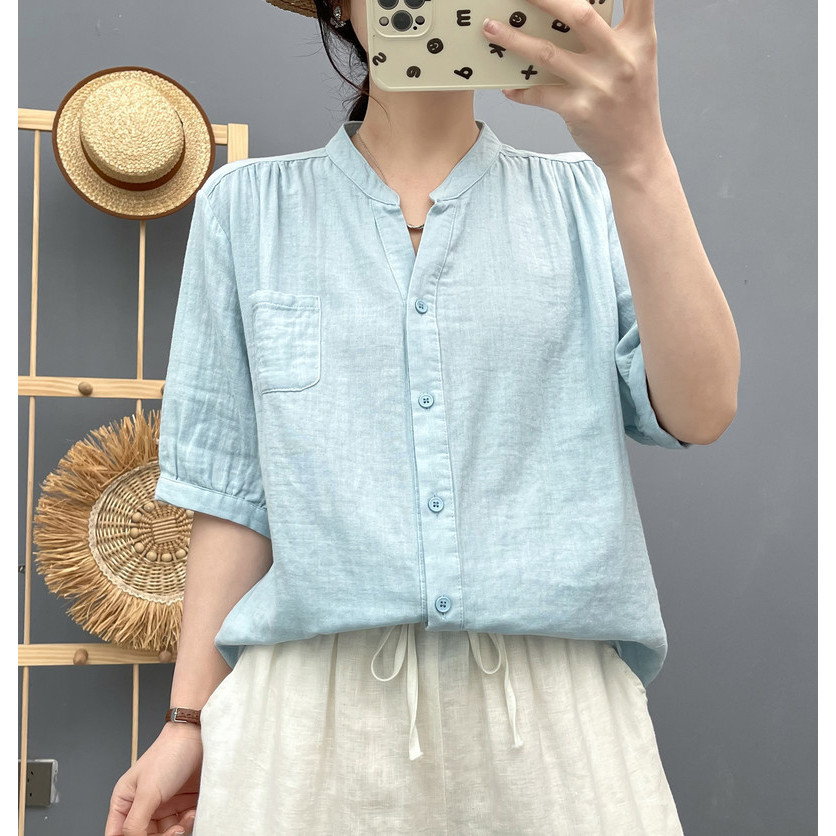 Áo Cardigan Nữ Cổ Chữ V Phong Cách Hàn Quốc, 9 Màu Sắc, Bền từ Cotton
