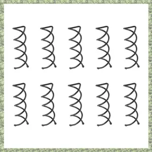 10 chiếc 1 bộ Kẹp tóc xoắn ốc Xoắn Barrette (Đen)