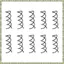 10 chiếc 1 bộ Kẹp tóc xoắn ốc Xoắn Barrette (Đen)