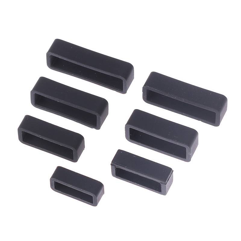 TMOY 7 Kích Cỡ Bla Silicone Dây Đeo Đồng Hồ Giữ Vòng Vòng Cao Su Bule Vòng 14-26 Mm Giữ Giá Đỡ Dây Đeo Đồng Hồ Phụ Kiện TMOY