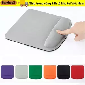 Miếng lót chuột còn lại cổ tay BAMBOOB, Phụ kiện văn phòng xốp dày Bàn di chuột văn phòng chơi game, Thảm chuột tiện dụng EVA màu trơn