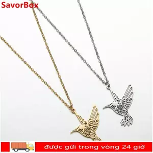 SAVORBOX Chim Ruồi Vòng Cổ Trang Sức Nữ Bạc Nam