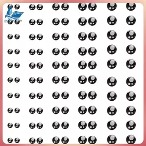 180 CÁI Mắt Đồ Chơi 8MM 10MM 12MM 14MM 16MM 3D Truyện Tranh Tròn Lấp Lánh Đồ Chơi Mắt Cho DIY Búp Bê Mắt Phụ Kiện Búp Bê