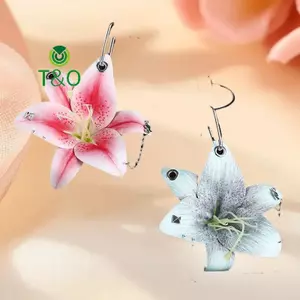 Creative Orchid Lily Mô Phỏng Móc Khóa Hoa Thời Trang Bapa Phụ Kiện Trang Trí [Mới]