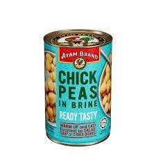 Đậu Gà Ngâm Nước Muối Ayam Brand 425g, Giàu protein, chất xơ, vitamin và khoáng chất