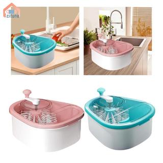 Chất tẩy rửa trái cây và rau quả không có tay ướt Tiện ích nhà bếp Giỏ thoát nước thủ công