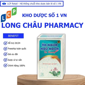 Viên uống Ăn Ngon Ngủ Ngon Tất Thành giúp cải thiện sức khỏe giấc ngủ và hỗ trợ tiêu hóa (30 viên)