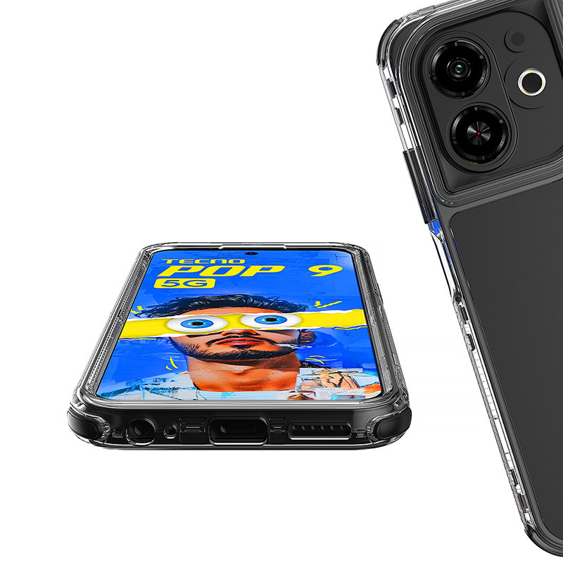 Dành Cho Infinix Smart 9 8 7 10 X6532 X6525 X6525D X6525B X6515 X6725 Ốp Lưng Trong Suốt Ốp Lưng Khung Trước Acrylic Silicon Cứng Chống Sốc
