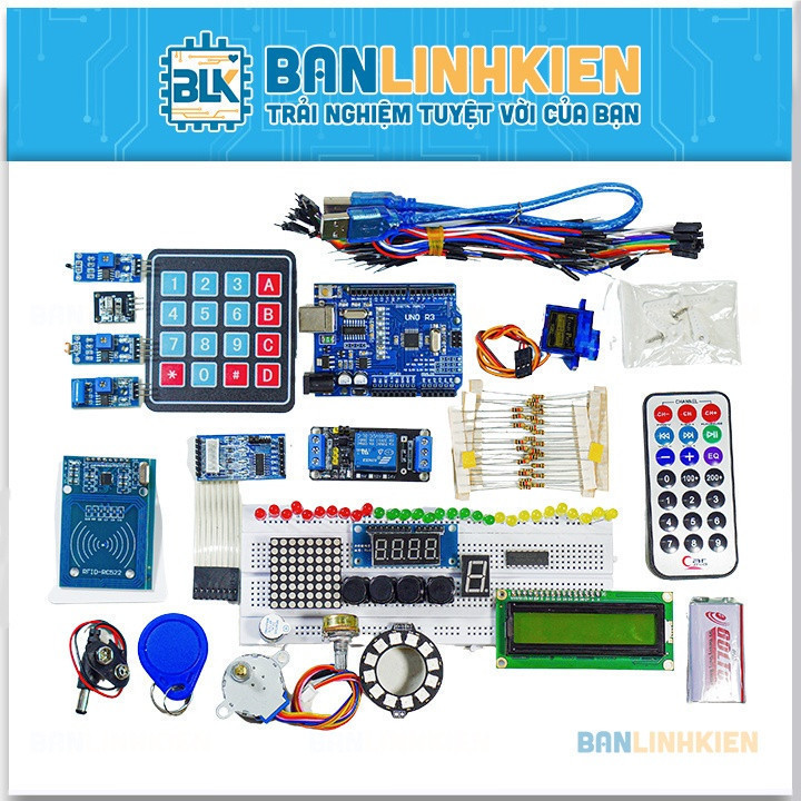 [BẢO HÀNH 6 THÁNG] COMBO KIT Học Tập Arduino Uno R3 RFID BLK - Arduino ...