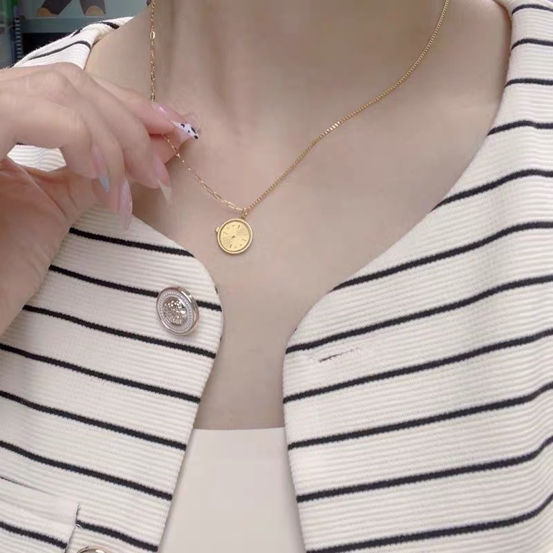 Đồng Hồ Vòng Cổ Phong Cách Thời Trang, Trang Sức Dịu Dàng Cho Ngày Thường
