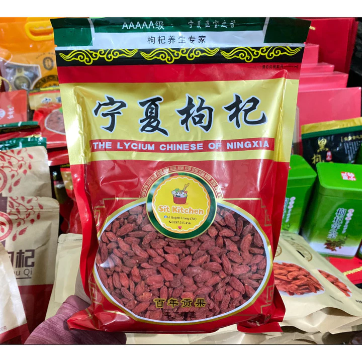 Kỷ tử Ninh Hạ chính gốc phơi khô tự nhiên 100% trà câu kỷ tử kỷ tử đỏ không sấy lưu huỳnh thu hoạch vụ mới T6/2025