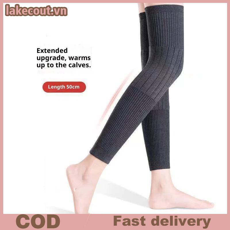 Cặp len kneepad đen/xám chất lượng cao cashmere, bảo vệ và giữ ấm đầu gối hiệu quả