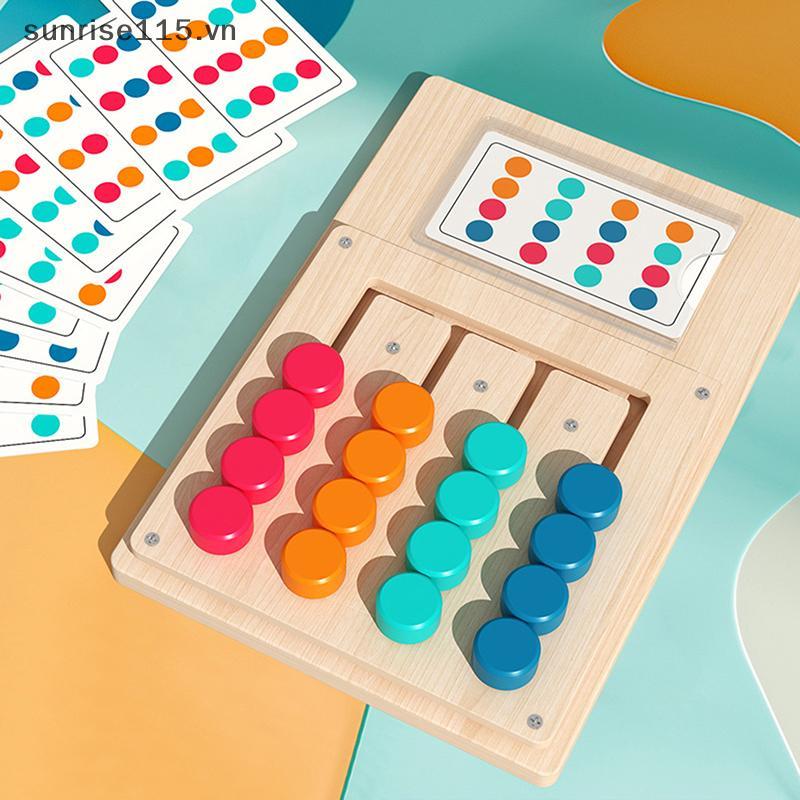 Đồ chơi xếp hình phối màu SRVN, Trò chơi trêu ghẹo trí não Montessori dành cho trẻ em 3, 4, 5, 6, 7 tuổi, Đồ chơi đi bộ đường trường cho bé trai và bé gái.