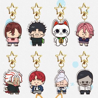 Anime Dandadan Momocute Cartoon Acrylic Key Ring Keychain Jewelry Girl Pendant Fashion Children Gift Accessori