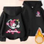 My Melody Kids Áo Hoodie có khóa kéo ấm áp Áo khoác hoạt hình có mũ trùm đầu cho trường học Hoạt động ngoài trời