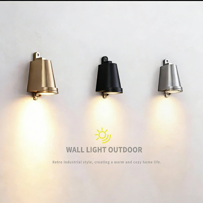 Đèn tường chống nước ngoài trời, Đèn tường Led nhôm cổ điển phong cách công nghiệp, Sân, Khách sạn, Chiếu sáng trang trí trong nhà / ngoài trời