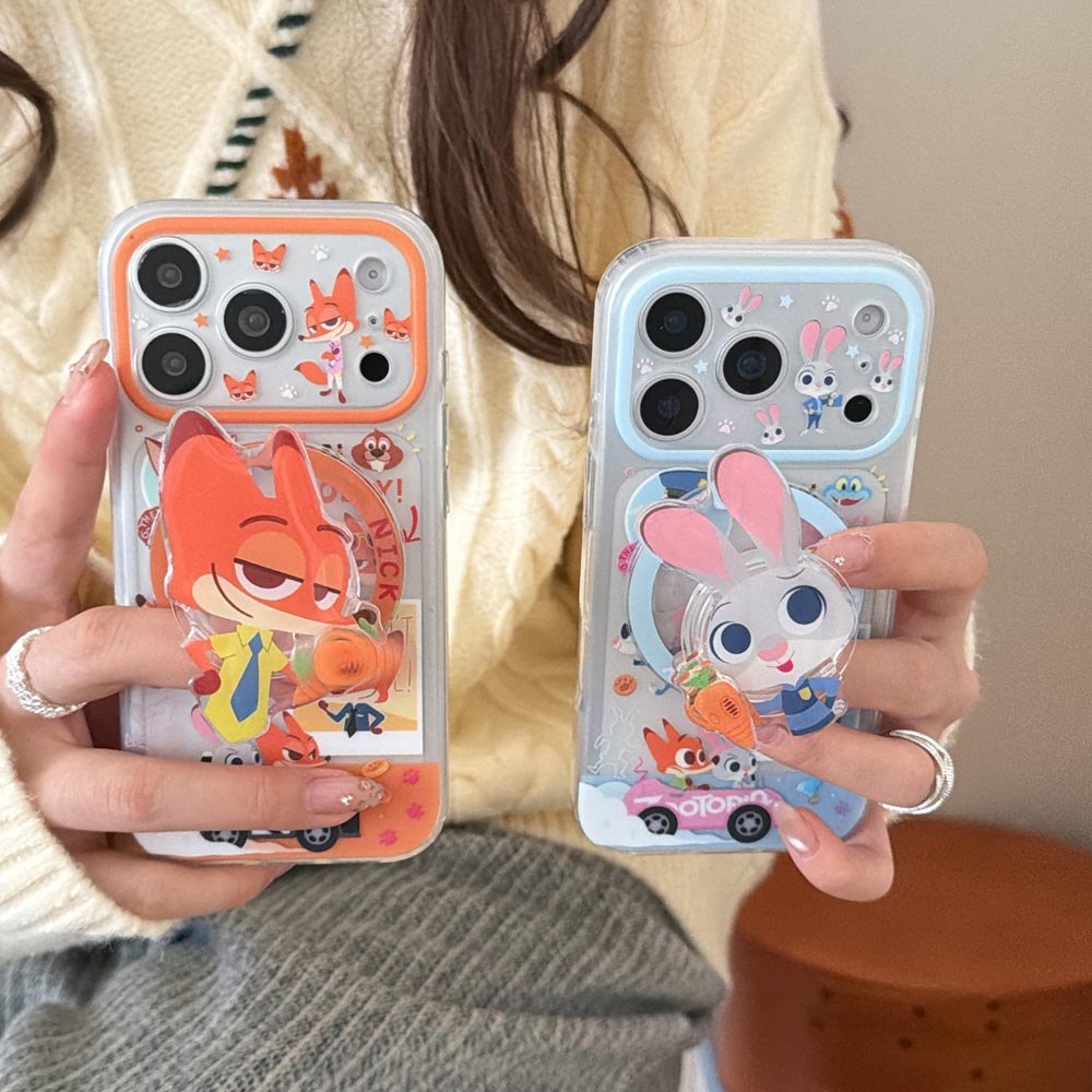 Ốp lưng cứng Tương thích với iPhone 13 14 14Pro 14ProMax 15 15Pro 15ProMax 16 16Pro 16ProMax 17 17Pro 17ProMax Judy Pattern Magnet Case