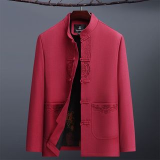 Áo khoác Hanfu nam thêu tay cao cấp, phù hợp trang phục lễ hội và hàng ngày