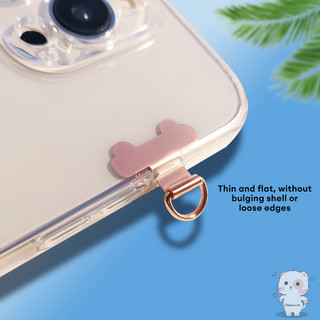【Chamvn】Clip Dây đeo điện thoại điện thoại bằng thép không gỉ siêu mỏng Clip điện thoại Lanyard Pad điện thoại