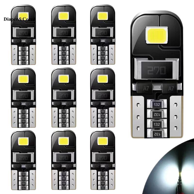 DIAPER & CORED 10 Bóng LED T10 W5W Canbus Nội Thất Ô Tô 194 Cho Đèn Đọc Sách, Tín Hiệu YTH
