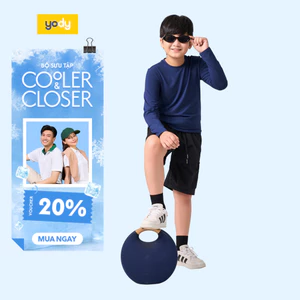 Áo giữ nhiệt cho bé 10-15 tuổi YODY cổ tròn vải bambo mềm mại, thông thoáng, co giãn thoải mái TCLT25F057