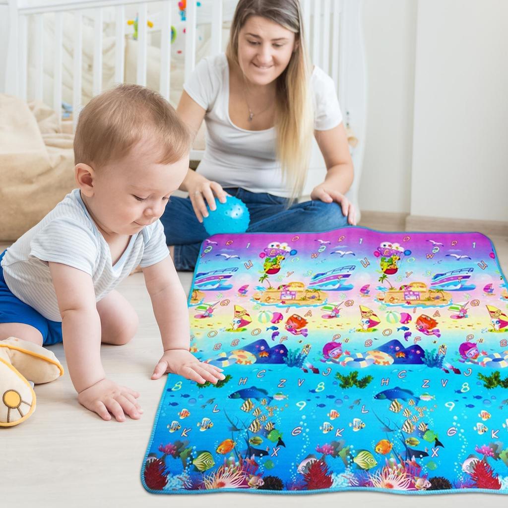 Thảm tập bò Thảm chơi lớn cho trẻ sơ sinh Thảm chơi cho sàn mềm cho trẻ mới biết đi