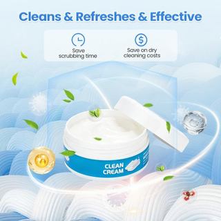 Kem làm sạch giày trắng Kem làm sạch không rửa với miếng bọt biển cho đế giày da Giày vải và chăm sóc hàng ngày