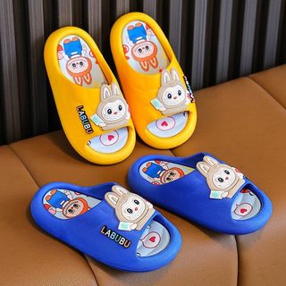 Dép cho bé Labubu - dép đi trong nhà chống trượt mềm nhẹ hoạt hình dễ thương mùa hè