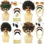 Tổng hợp tóc giả nam vàng nâu xoăn ngắn, phù hợp cosplay và Halloween