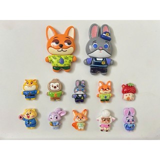 Set charm Zootopia Thỏ và cáo bộ 10 món cute dễ thương - Set charm gắn dép hottrend