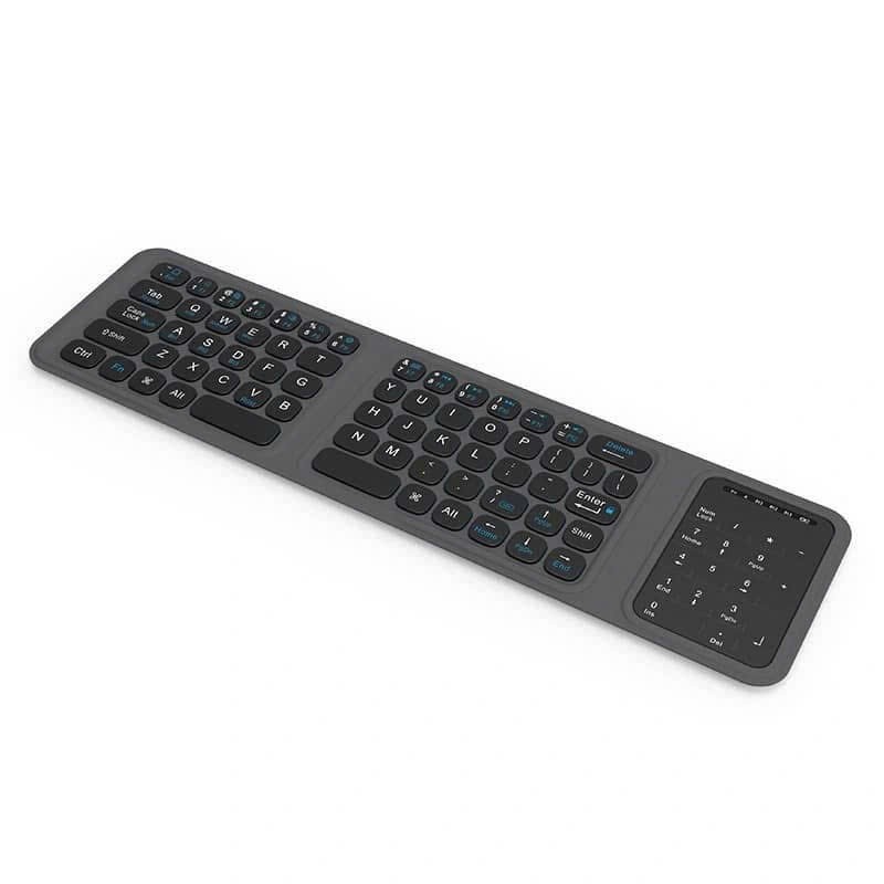 [Chính Hãng] Bàn Phím Không Dây Bluetooth Gập Gọn WIWU FMK-05 - Kết Nối Đa Thiết Bị, Pin 40H, Cổng Type-C Siêu Mỏng Nhẹ